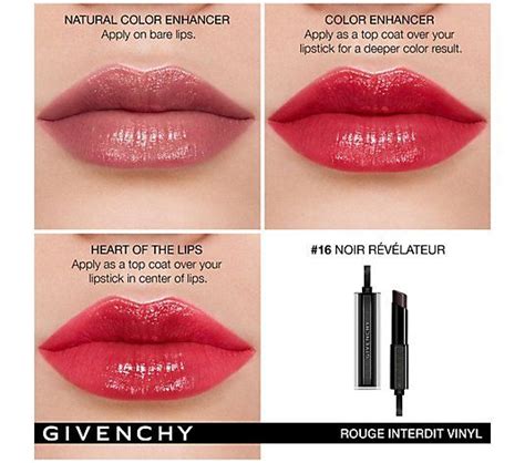 givenchy beauty rouge interdit 2017|givenchy rouge interdit temptation black.